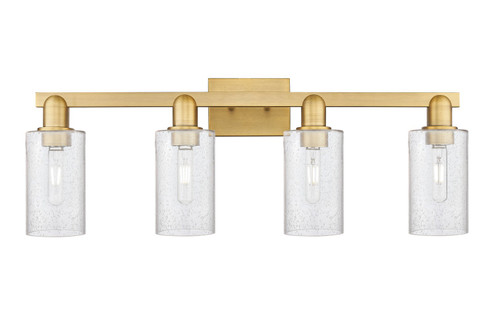 Arcadia Four Light Bath Vanity in Brushed Brass (405|716-4W-BB-G804)