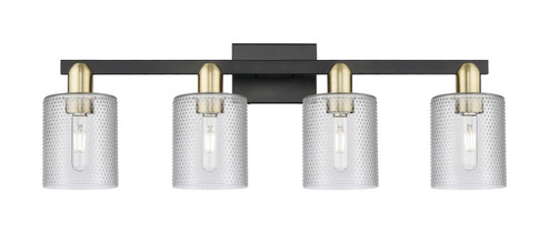 Arcadia Four Light Bath Vanity in Black Antique Brass (405|716-4W-BAB-G112)