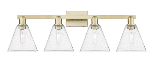 Arcadia Four Light Bath Vanity in Antique Brass (405|716-4W-AB-GBC-84)