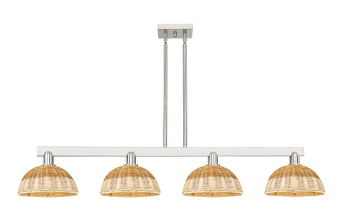 Arcadia Four Light Island Pendant in Brushed Satin Nickel (405|716-4I-SN-NBD2-9-NAT)