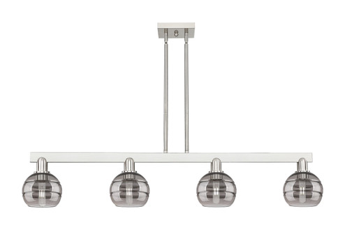 Arcadia Four Light Island Pendant in Brushed Satin Nickel (405|716-4I-SN-G556-6SM)