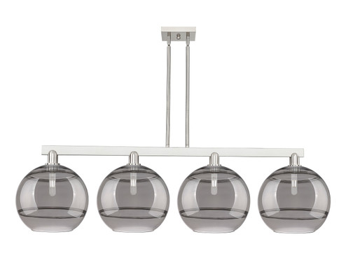 Arcadia Four Light Island Pendant in Brushed Satin Nickel (405|716-4I-SN-G556-12SM)