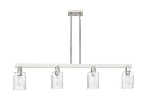Arcadia Four Light Island Pendant in Brushed Satin Nickel (405|716-4I-SN-G342)