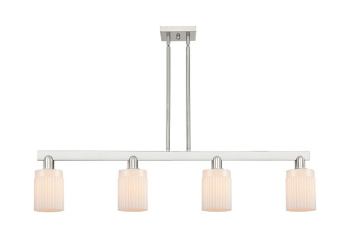 Arcadia Four Light Island Pendant in Brushed Satin Nickel (405|716-4I-SN-G341)