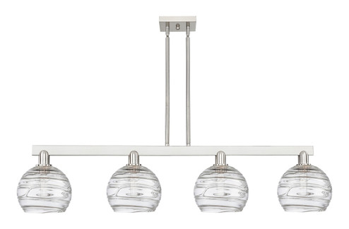 Arcadia Four Light Island Pendant in Brushed Satin Nickel (405|716-4I-SN-G1213-8CL)