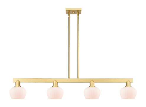 Arcadia Four Light Island Pendant in Satin Gold (405|716-4I-SG-G91)