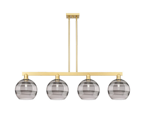 Arcadia Four Light Island Pendant in Satin Gold (405|716-4I-SG-G556-10SM)