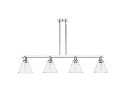 Arcadia Four Light Island Pendant in Polished Nickel (405|716-4I-PN-GBC-84)