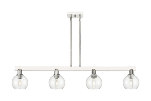 Arcadia Four Light Island Pendant in Polished Nickel (405|716-4I-PN-G122-6)