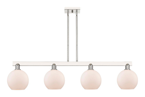 Arcadia Four Light Island Pendant in Polished Nickel (405|716-4I-PN-G121-8)