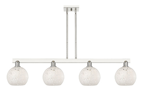 Arcadia Four Light Island Pendant in Polished Nickel (405|716-4I-PN-G1216-8WM)