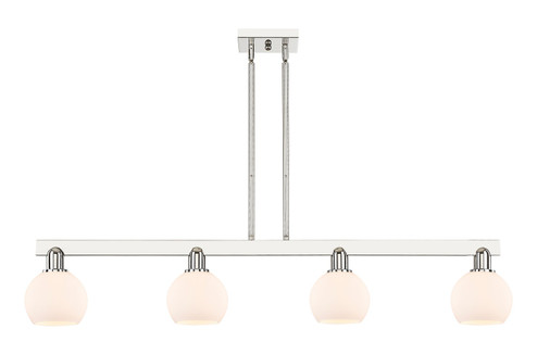 Arcadia Four Light Island Pendant in Polished Nickel (405|716-4I-PN-G121-6)