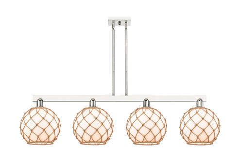 Arcadia Four Light Island Pendant in Polished Nickel (405|716-4I-PN-G121-10RB)