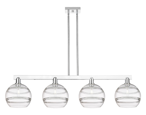 Arcadia Four Light Island Pendant in Polished Chrome (405|716-4I-PC-G556-10CL)