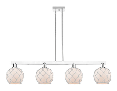 Arcadia Four Light Island Pendant in Polished Chrome (405|716-4I-PC-G121-8RW)
