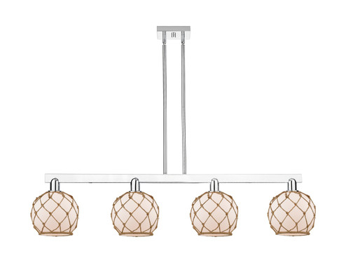 Arcadia Four Light Island Pendant in Polished Chrome (405|716-4I-PC-G121-8RB)