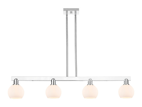 Arcadia Four Light Island Pendant in Polished Chrome (405|716-4I-PC-G121-6)