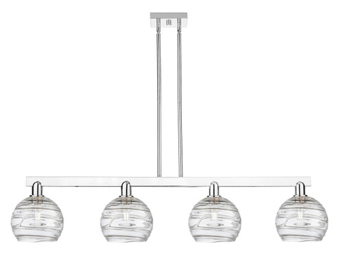 Arcadia Four Light Island Pendant in Polished Chrome (405|716-4I-PC-G1213-8CL)