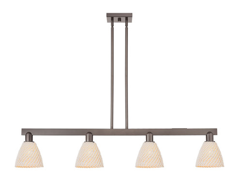 Arcadia Four Light Island Pendant in Oil Rubbed Bronze (405|716-4I-OB-NBD-9-NAT)