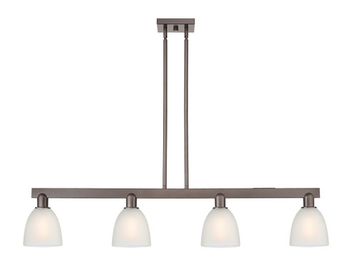 Arcadia Four Light Island Pendant in Oil Rubbed Bronze (405|716-4I-OB-G381)