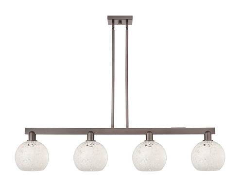 Arcadia Four Light Island Pendant in Oil Rubbed Bronze (405|716-4I-OB-G1216-8WM)