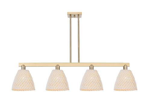 Arcadia Four Light Island Pendant in Champagne Bronze (405|716-4I-CB-NBD-9-NAT)