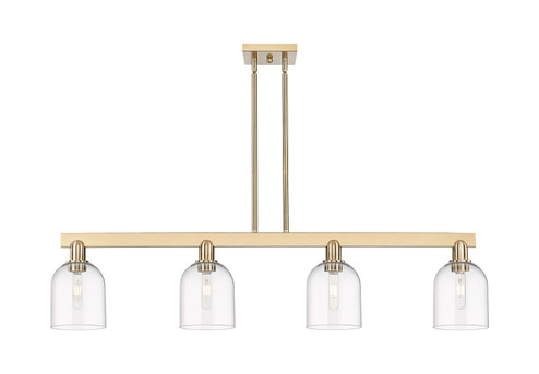 Arcadia Four Light Island Pendant in Champagne Bronze (405|716-4I-CB-G558-6CL)