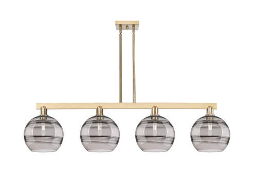 Arcadia Four Light Island Pendant in Champagne Bronze (405|716-4I-CB-G556-10SM)