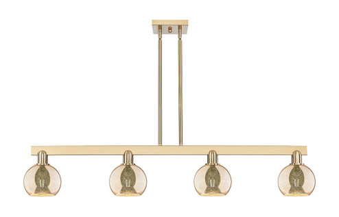 Arcadia Four Light Island Pendant in Champagne Bronze (405|716-4I-CB-G128-6)