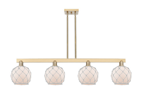 Arcadia Four Light Island Pendant in Champagne Bronze (405|716-4I-CB-G121-8RW)