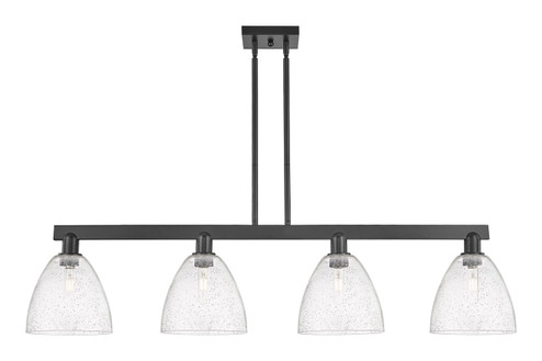 Arcadia Four Light Island Pendant in Matte Black (405|716-4I-BK-GBD-94)