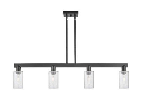 Arcadia Four Light Island Pendant in Matte Black (405|716-4I-BK-G804)
