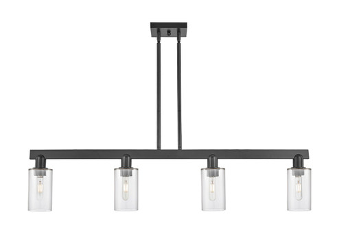 Arcadia Four Light Island Pendant in Matte Black (405|716-4I-BK-G802)