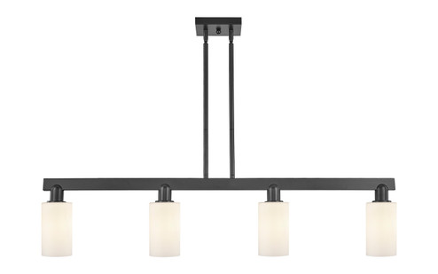 Arcadia Four Light Island Pendant in Matte Black (405|716-4I-BK-G801)