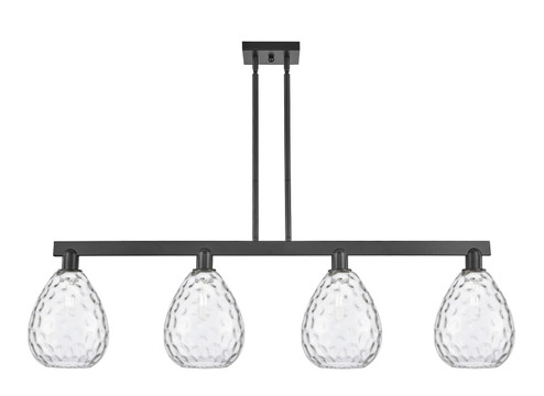 Arcadia Four Light Island Pendant in Matte Black (405|716-4I-BK-G372)