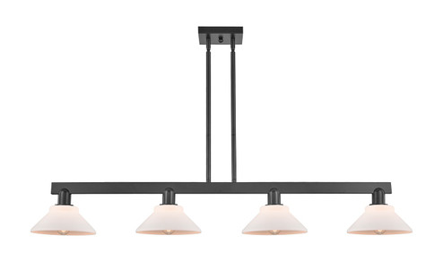 Arcadia Four Light Island Pendant in Matte Black (405|716-4I-BK-G131)
