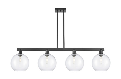 Arcadia Four Light Island Pendant in Matte Black (405|716-4I-BK-G122-10)