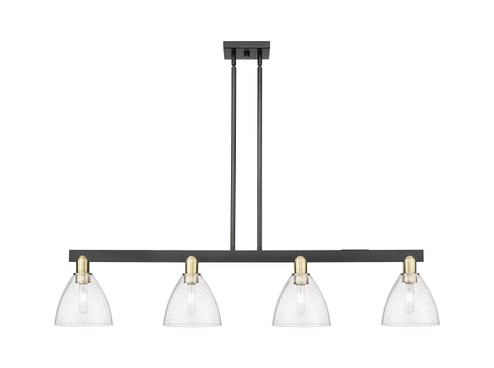 Arcadia Four Light Island Pendant in Black Antique Brass (405|716-4I-BAB-GBD-754)