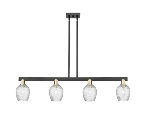Arcadia Four Light Island Pendant in Black Antique Brass (405|716-4I-BAB-G292)