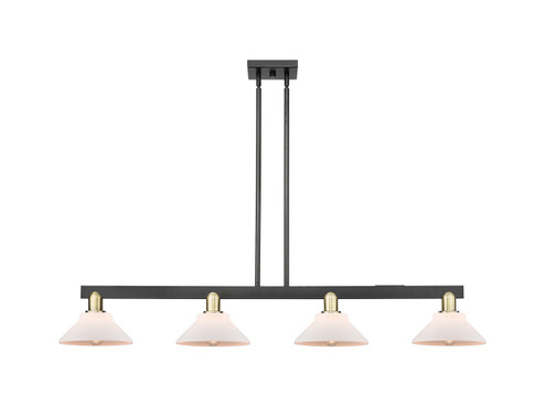 Arcadia Four Light Island Pendant in Black Antique Brass (405|716-4I-BAB-G131)