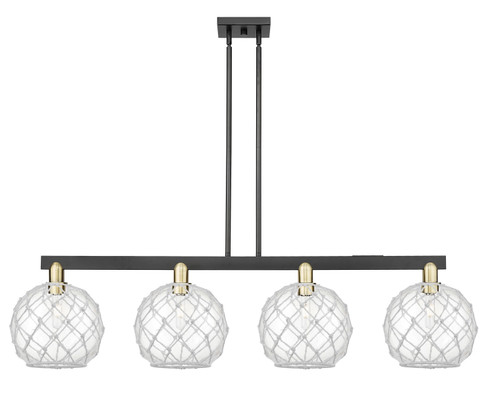 Arcadia Four Light Island Pendant in Black Antique Brass (405|716-4I-BAB-G122-10RW)