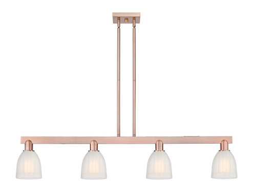 Arcadia Four Light Island Pendant in Antique Copper (405|716-4I-AC-G441)