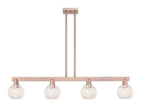 Arcadia Four Light Island Pendant in Antique Copper (405|716-4I-AC-G1216-6WM)