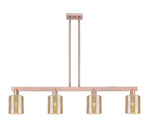 Arcadia Four Light Island Pendant in Antique Copper (405|716-4I-AC-G116)