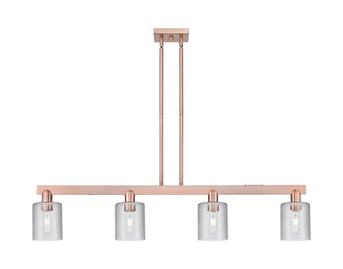 Arcadia Four Light Island Pendant in Antique Copper (405|716-4I-AC-G112)