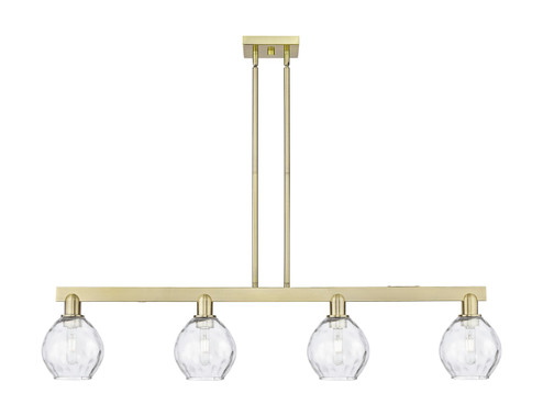Arcadia Four Light Island Pendant in Antique Brass (405|716-4I-AB-G362)