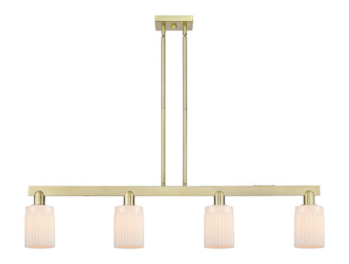 Arcadia Four Light Island Pendant in Antique Brass (405|716-4I-AB-G341)