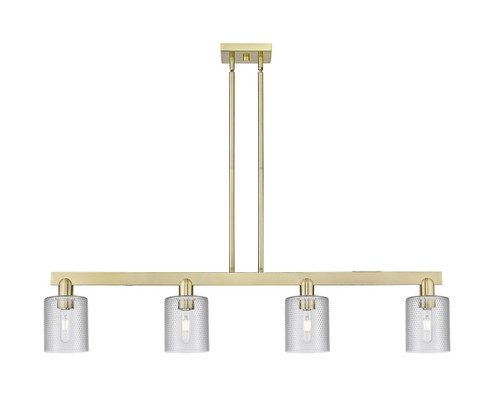 Arcadia Four Light Island Pendant in Antique Brass (405|716-4I-AB-G112)