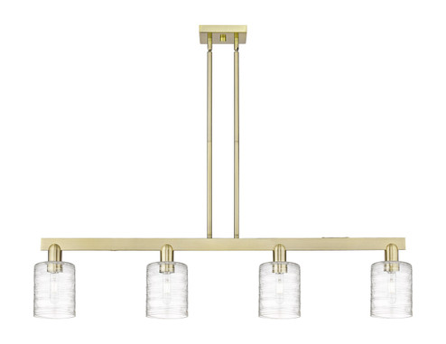Arcadia Four Light Island Pendant in Antique Brass (405|716-4I-AB-G1113)