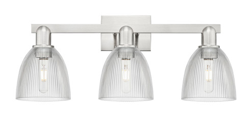 Arcadia Three Light Bath Vanity in Brushed Satin Nickel (405|716-3W-SN-G382)